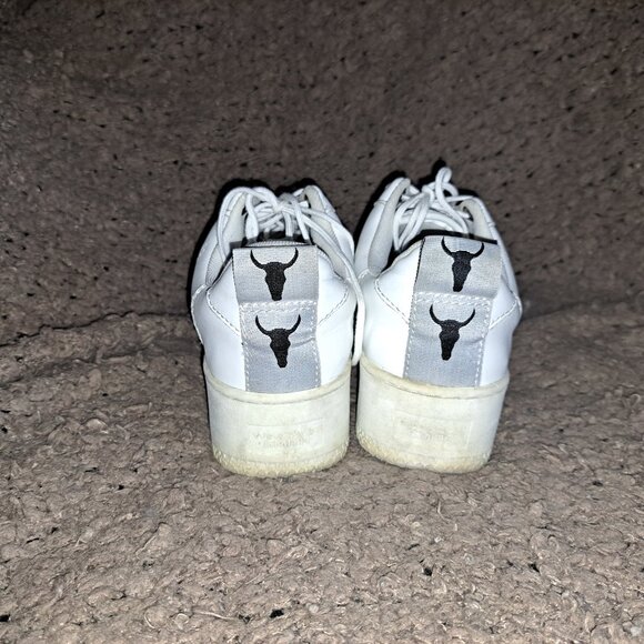 WINDSOR SMITH-Racerr-White Leather-Perforated Toe-Size 8-Excellent - Picture 6 of 8